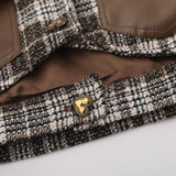 Women Jacket Autumn Plaid Long Sleeve Coat