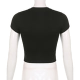 Women T-shirt Summer Sexy Hot Drilling Women's Cropped Top T-shirt