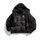 Unisex Winter Cotton Coat Three-Dimensional Pocket Hooded down Jacket