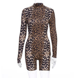 Women Jumpsuit Spring Turtleneck Pullover Long Sleeve Sexy Jumpsuit