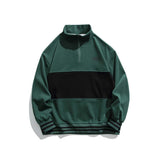 Unisex Hoodie Autumn Stitching Stand Collar Sweater