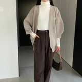 Women's Cardigan Sweater Autumn and Winter Knitting Coat Women's Cardigan Style Sweater 8t3117