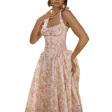 Women Dresses Spring Slim-Fitting Suspender Dress Lace Dress (Csm202403)