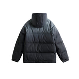 Unisex Winter Cotton Coat Gradient Hooded Cotton-Padded Coat Embroidered Cotton-Padded Coat