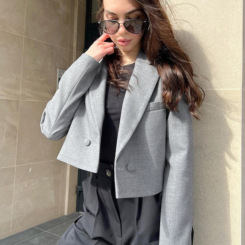 Women Trench Coat Suit Casual Short Coat