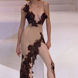 Women Dresses Sexy Deep V Suspenders Dress Hip Skirt