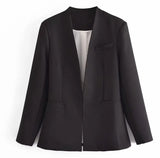 Women Suites Fall Slim Fit Simple Casual Suit Jacket