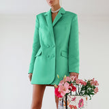 Women Trench Coat Fall/Winter Long Sleeve Suit Coat