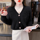 Women Knitwear Fall/Winter V-neck Knitted Cardigan