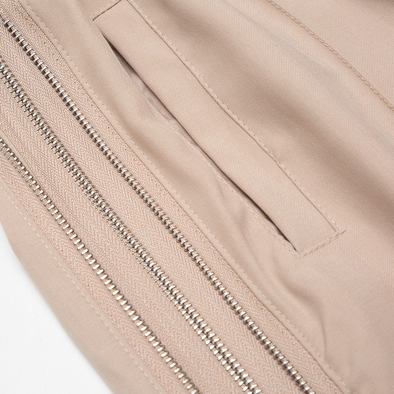 Men Sweatpants Side Zipper Split Casual Straight-Leg Pants Sports Trousers