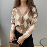Women Cardigan Sweater V-neck Cardigan Coat Sweater Cropped Top 8t7230