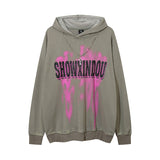 Men Hoodie Retro Washed Hooded Sweater for Men and Women