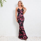 Women Date Dress Summer Sexy Slim Strap Fishtail Skirt