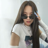 Women T-shirt Summer Slim-Fit Printed round Neck Midriff-Baring T-shirt
