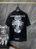 Chh Chrome Hearts T Shirts Summer three-dimensional Sanskrit embroidered alphabet casual short-sleeved T-shirt