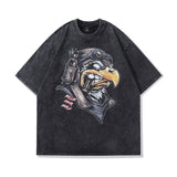 Men T Shirt Doberman Pinscher Printed Distressed Half Sleeve T-shirt