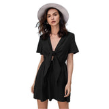 Women Dress Summer Bow Casual Dress