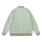 Unisex Jacket Autumn Simplicity Loose Baseball Uniform