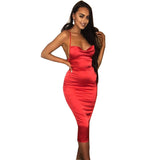 Women Dresses Summer Backless Hip Skirt Sexy Dress (Bla0420)