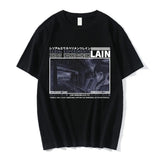 2024Anime Print Serial Experiments Lain  Cotton T-Shirt