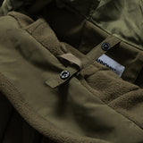 Unisex Winter Cotton Coat Velcro Decorative Hooded Cotton-Padded Coat Retro Warm Three-in-One Cotton-Padded Coat