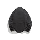 Unisex Jacket Stand Collar Jacket Men's Loose Mechanical Style Outdoor Jacket Coat