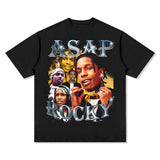 Asap Rocky T Shirts Travis Scott Short Sleeve Eminem ASAP TentacionT-Shirt