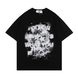 Men T Shirt Graffiti Printing Couple Short Sleeve T-shirt
