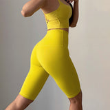 Women Yoga Sports Shorts Sexy Quick-Drying Yoga Fitness Dance Tight Sports Running Cycling Shorts