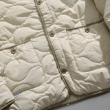 Unisex Winter Cotton Coat Retro Three-Dimensional Pocket Cotton Jacket