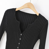 Women Sweater Knitwear V-neck Long-Sleeve Knitwear Spring and Autumn Thin Cardigan Sweater