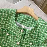 Women Woolen Coat Tweed Chanel Coat