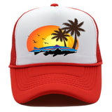 Bass Pro Shops Hat Summer Outdoor Surfing Baseball Cap Printed Fishing Net Cap