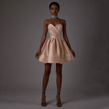 Women Dresses Sexy Drill Chain Spaghetti-Strap Strap Dress Dress (Bla0420)