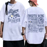 Basgiath War College Graphic T Shirt Fourth Wing Dragon