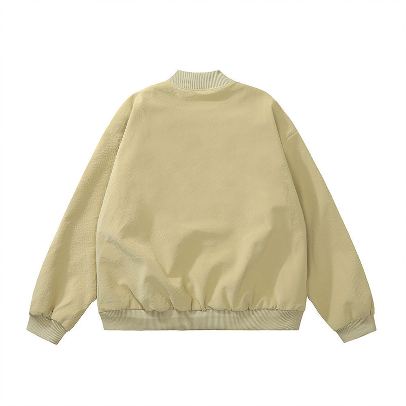 Men Jacket Coat Baseball Uniform Men's Autumn and Winter Bomber Jacket Splicing Coat