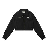 Women Jacket Short Stitching Jacket Loose Casual Motorcycle Clothing Coat
