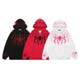 Men Hoodie Spider-Man Couple Hoodies Hiphop Zipper Cardigan Hoodie