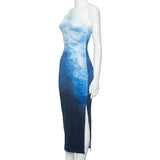 Women Dresses Spring round Neck Pleated Pullover Dress (Bla0420)