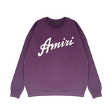 Amiri Long Sleeved Shirt Fashion Brand Crew Sweatshirts round Neck Sweater