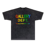 Gallery Dept T Shirts Tee Shirt Washed and Worn Short Sleeve T-shirt Blouse