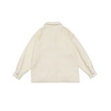 Unisex Jacket Autumn Winter Retro Polo Collar Jacket Loose Lamb Wool Couple Coat