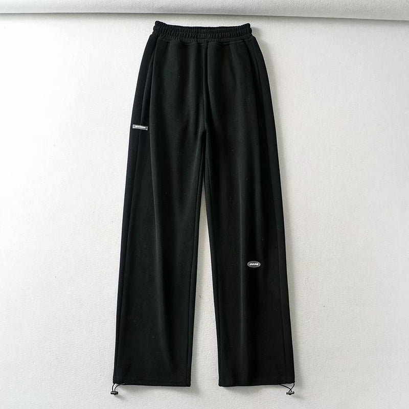 Women Sweatpants Loose Tappered Spring and Autumn Straight Wide Leg Pants