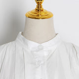 Women Dresses Spring Long Sleeve Shirt Dress (Qymy0409)