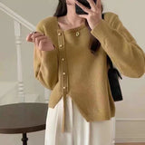 Women Knitwear Autumn and Winter Sweater Loose Knitted Cardigan