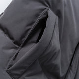 Unisex Winter Cotton Coat Stand-up Collar down Jacket Retro Loose down Jacket