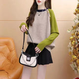 Women Knitted Pullover Autumn and Winter round Neck Sweater Knitwear