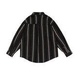 Unisex Jacket Autumn Striped Minimalist Shirt