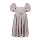 Women Dress Spring/Summer Square Collar Puff Sleeve Dress Women's Casual Short Skirt
