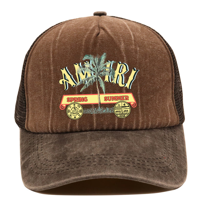 Amiri Hat Baseball Cap Alphabet Print Casual Cap